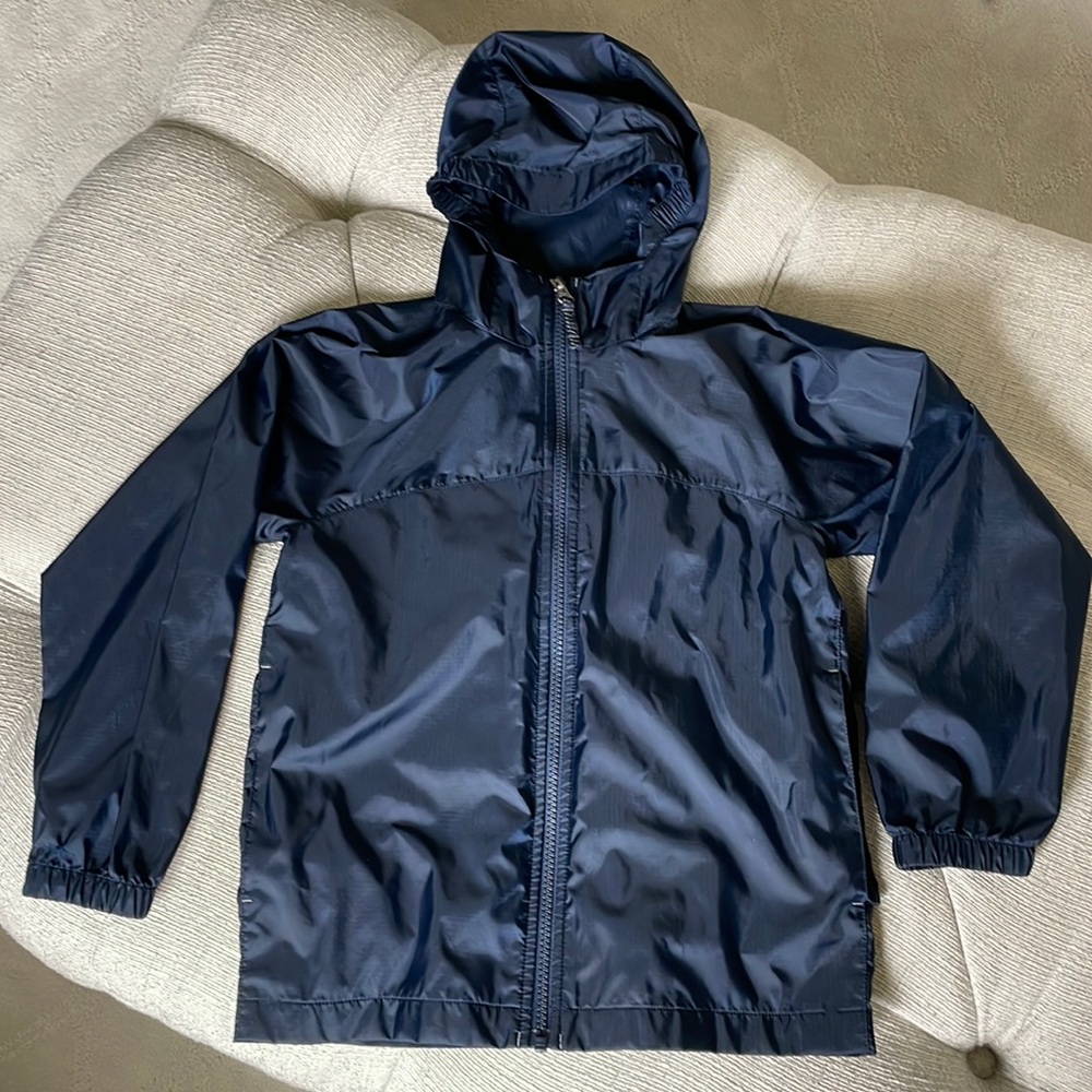 Lands End Nylon Lightweight Windbreaker Rain Jacket